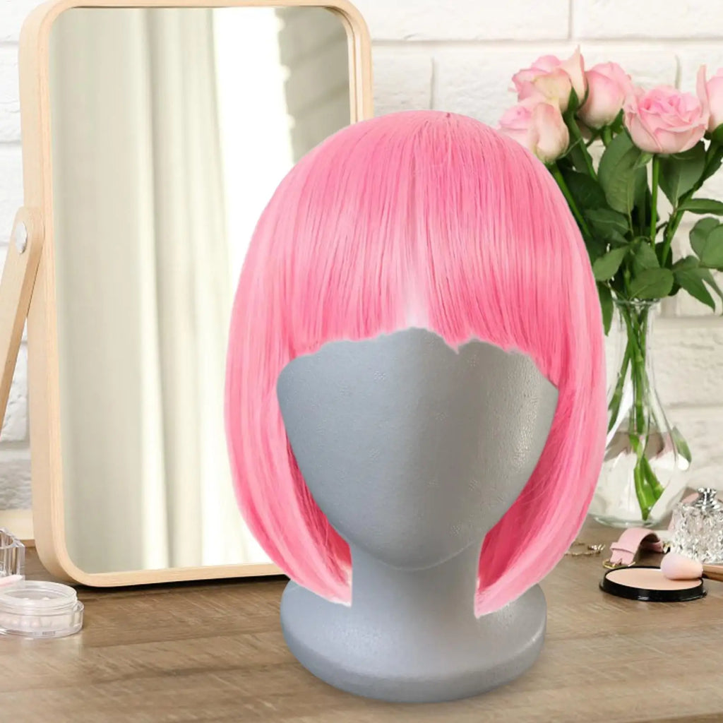 Female Styrofoam Mannequin Manikin Head Model Foam Wig Hair Glasses Display Multipurpose Faceless Cosmetics Display Stand Vue