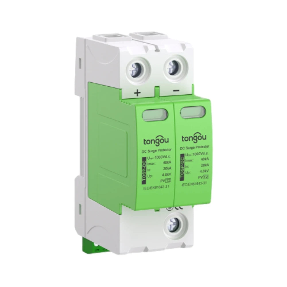 1000V DC Surge Protective Device (SPD) 2P 3P 20KA-40KA DC Surge Voltage Protector and Arrester for Solar PV Systems Vue