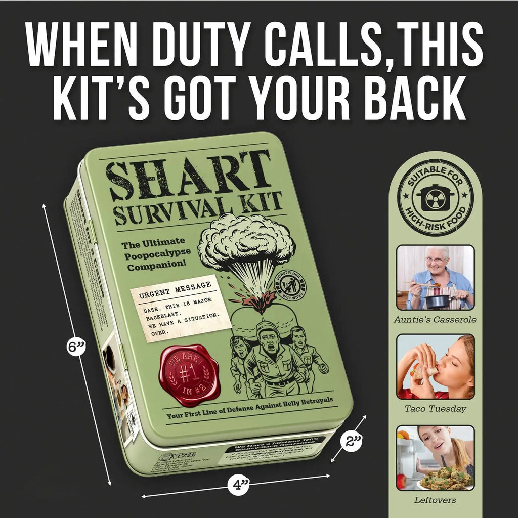 Fart Survival Set - Funny Prank Kit with Wet Wipes & Tissues, Novelty Gag Gift for Men, Family, Friends, Teenagers, April Fools Vue
