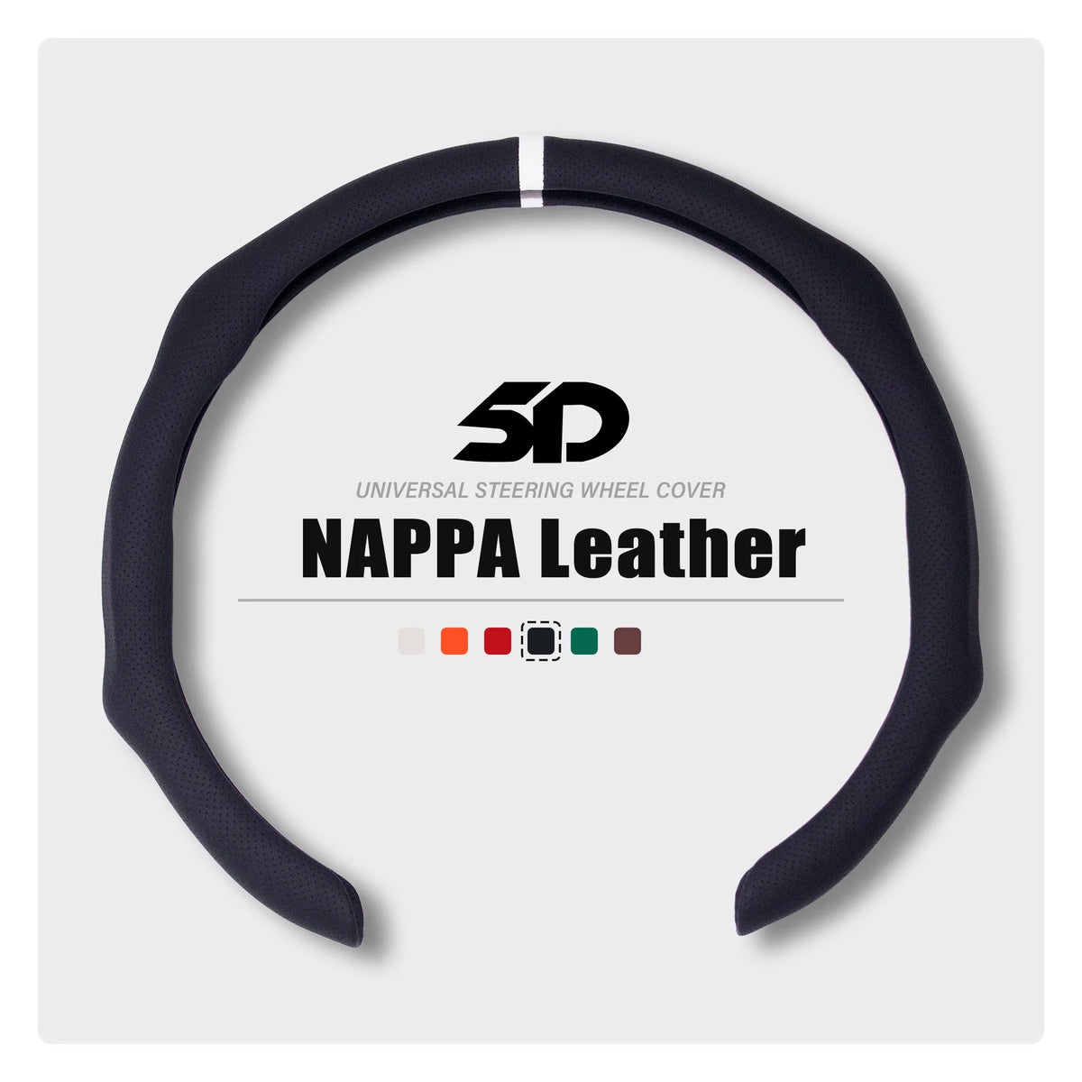Universal O-shape Car Steering Wheel Cover NAPPA D-shape Dimensional Anti Slip, Timple And Fashionable Protector Car Accessories Vue