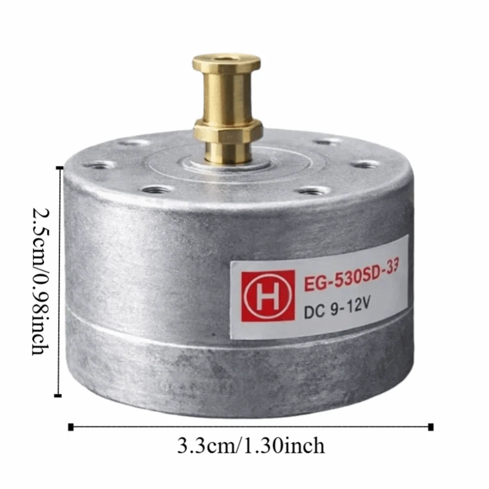 Low Noise EG-530SD H/L Fine Speed Trim 25mm Mount Turntable Motor Replacement 33/45/78 RPM Support 9-12V DC Vinyl Player Motor Vue