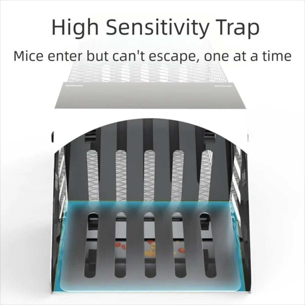 Safe High Efficiency Mousetrap Automatic Reusable Rat Catching Artifact Harmless Large Space Rat Catching Cage Garden Vue