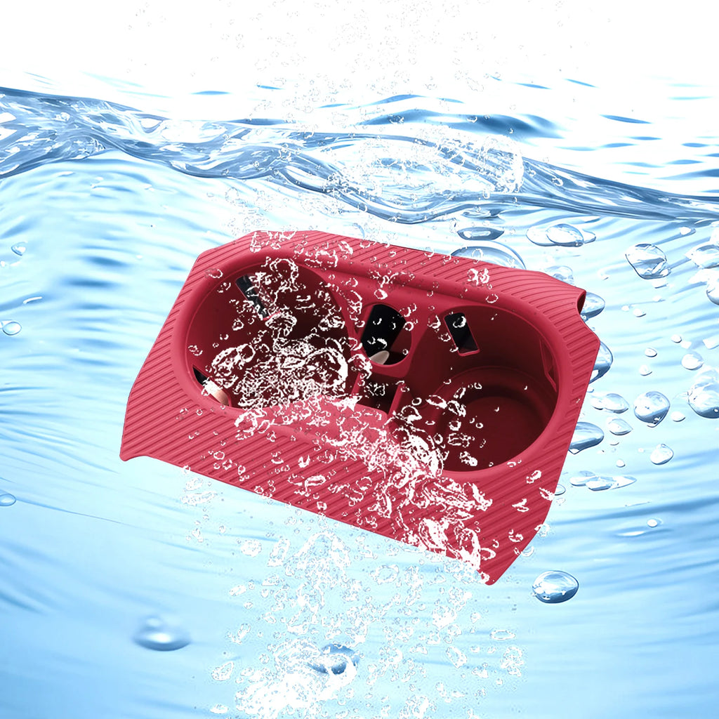 High-Grade Car Cup Holder For Porsche Cayenne Auto Central Console Water Cup Holder Insert Silicone Anti Slip Drink Organizer Vue