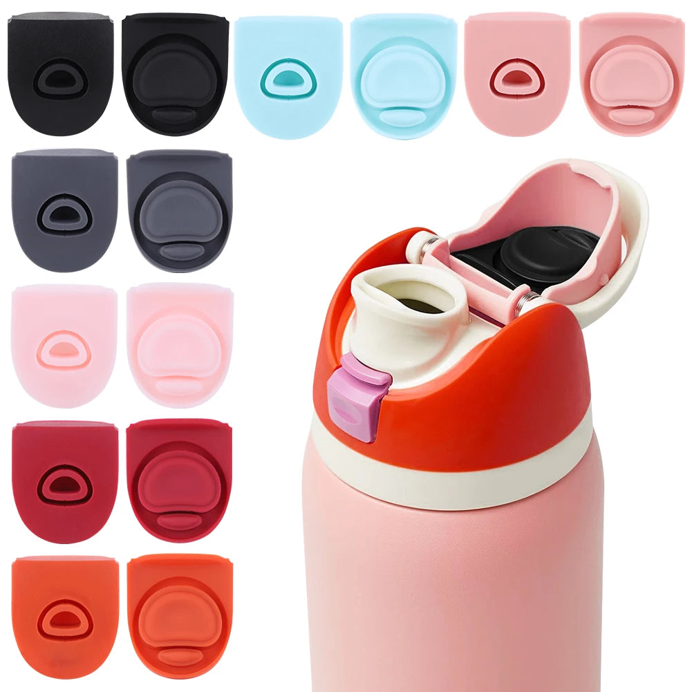 2Pcs Water Bottle Top Lid Parts Silicone Cap Mouth Plug Gasket Water Bottle Top Lid Gasket for Owala FreeSip 19oz 24oz 32oz 40oz Vue
