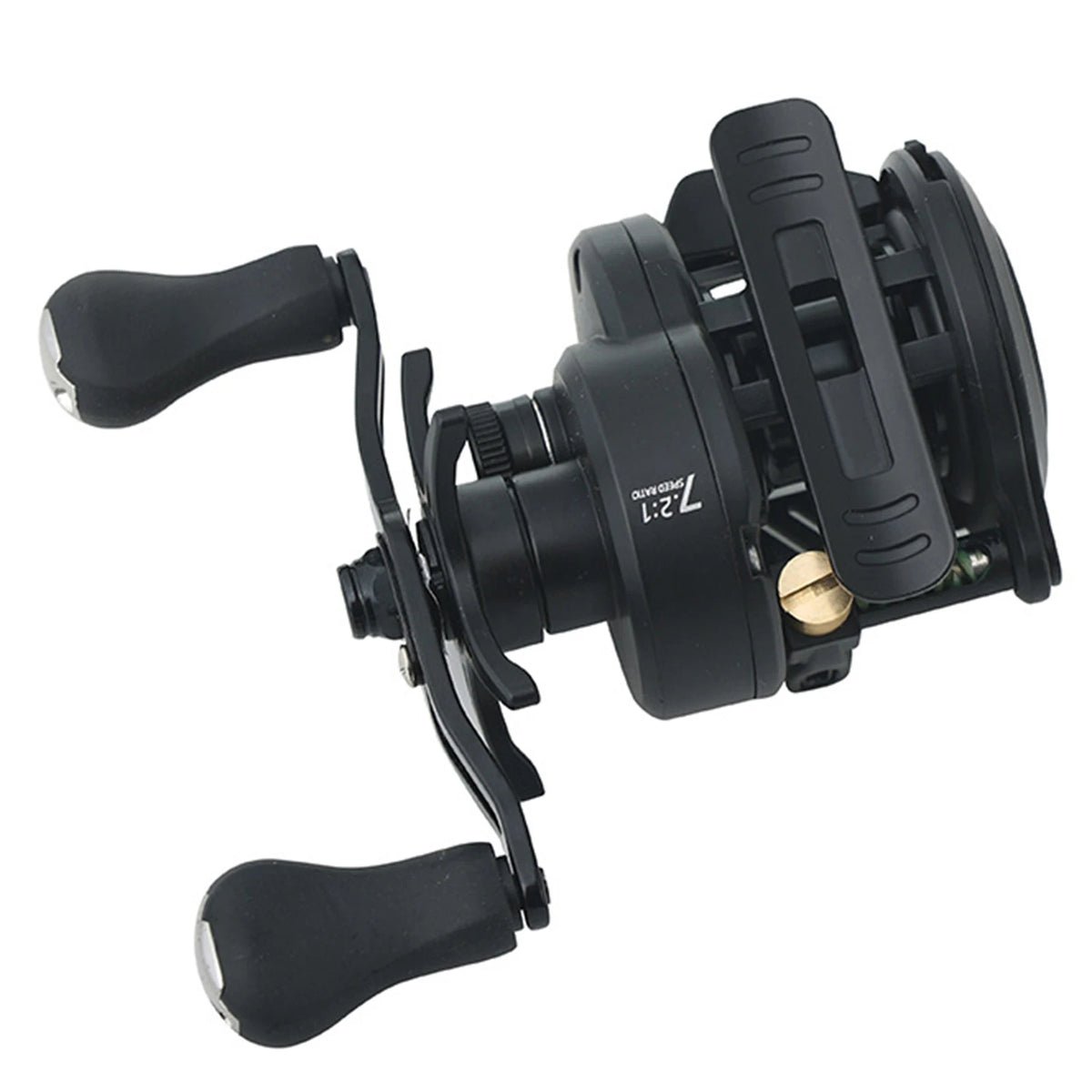 Dark God DC Baitcasting Reel Self-Charging Anti-Backlash Fishing Reel 7.2:1 Gear Ratio 5+1 Bearings 5KG Drag Universal Use Vue