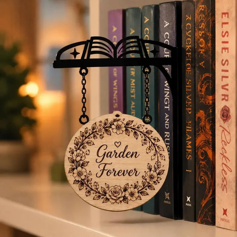 Halloween Vintage Warm Glow Bookend Shelf Lamp Book Stopper for Office Reading Room Desk Decoration Reader Gift Vue Style A