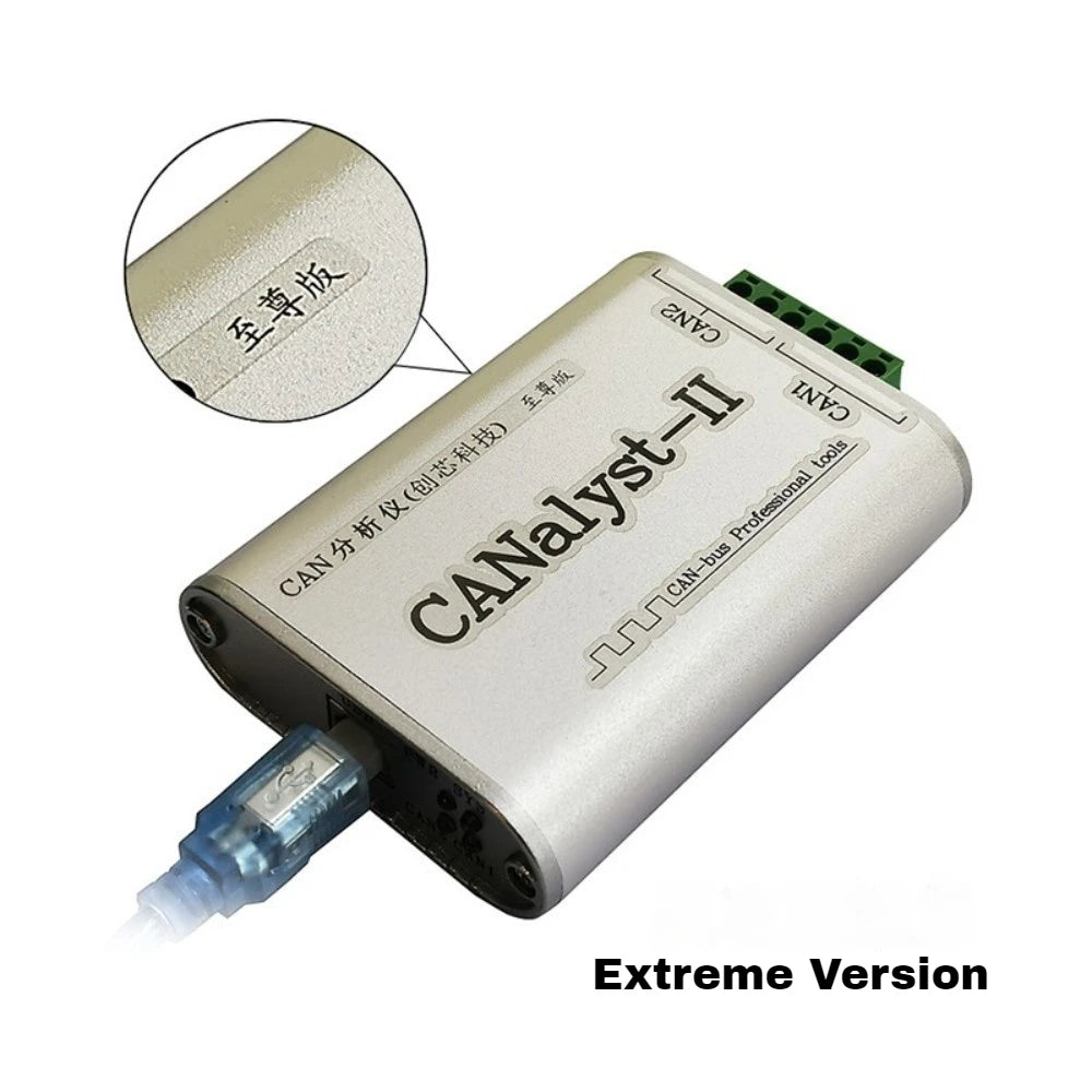 USBCAN-2 USB to CAN Analyzer Support CANOpen J1939 DeviceNet 2500V Isolation Offline Relay Auto Baud Rate for Industrial Debug Vue Top