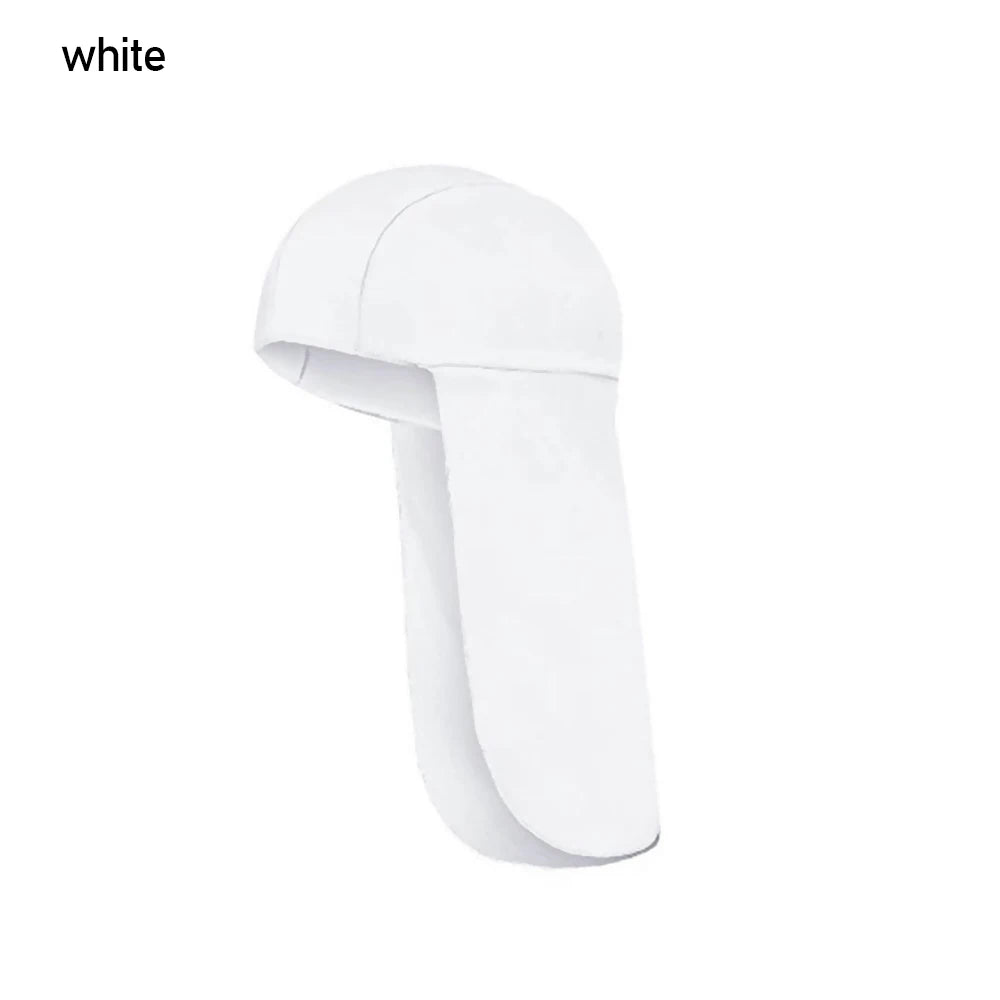 Cycling Neck Shield Protector Hard Hat Cooling Cap Sun Shade UV Vue white