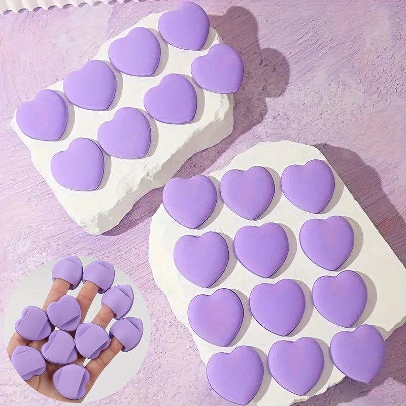 20/10pcs Finger Air Cushion Sponge Powder Puff Set Mini Puff Foundation Powder Detail Makeup Sponge Face Concealer Cosmetic Puff Vue