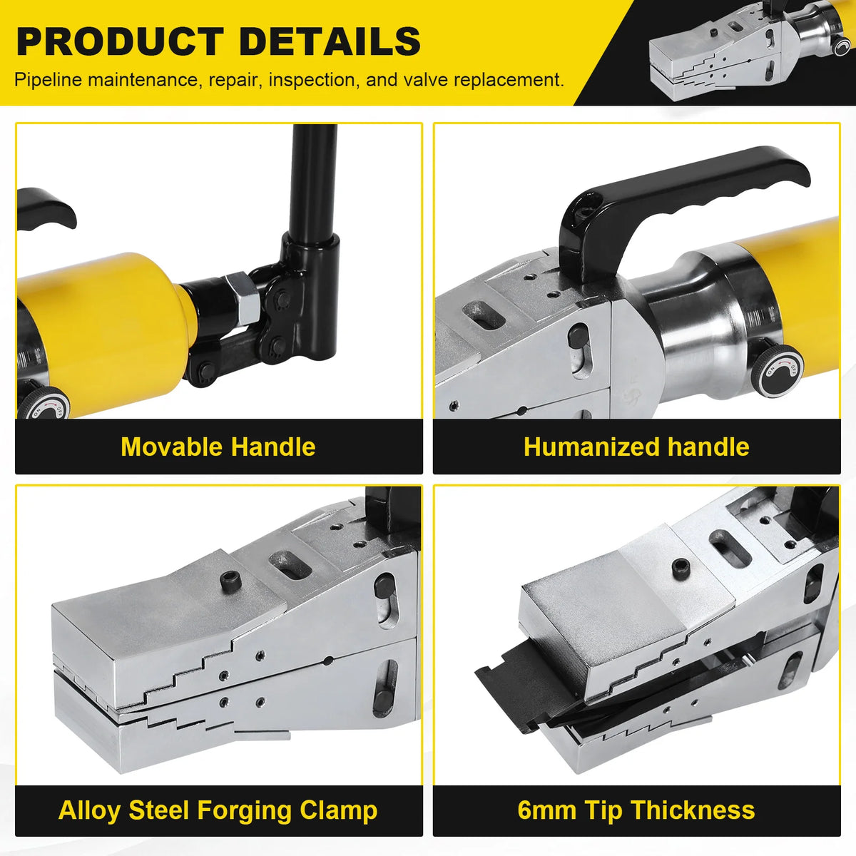14T Manual Hydraulic Flange Splitter – Expanding Separation Tool Hydraulic Flange Splitter Vue