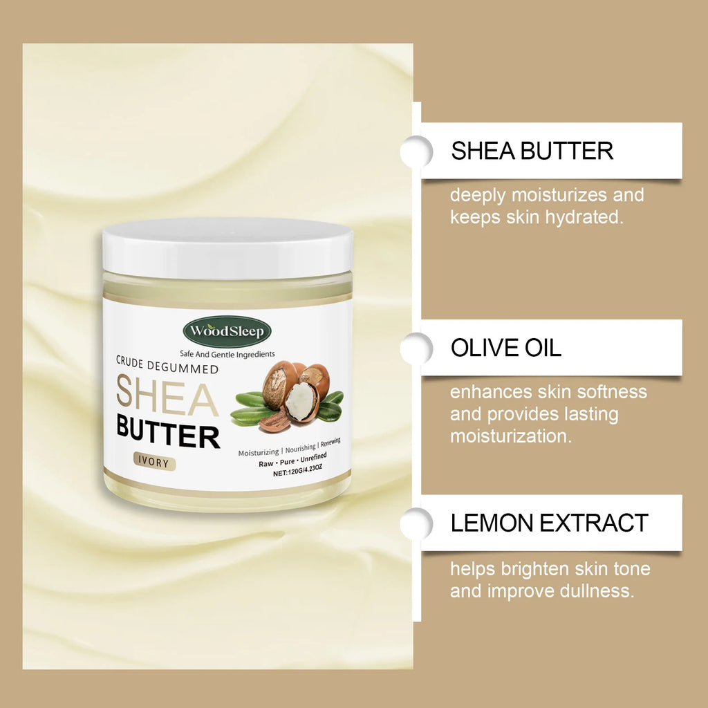 Shea Butter Moisturizer Body Cream Soothe Dry Skin Deep Hydration Fade Fine Lines Increase Elasticity Repair Barrier Body Lotion Vue
