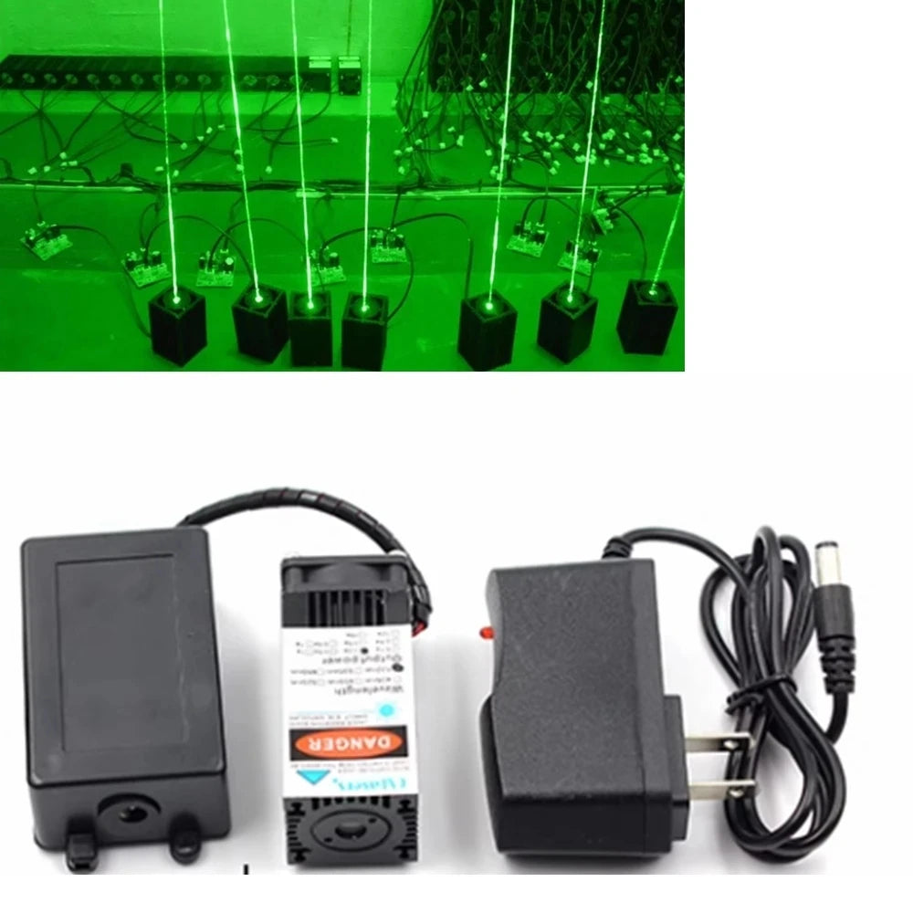 532nm 200mW High-power Green Laser Module 12V TTL Coarse Laser Vue