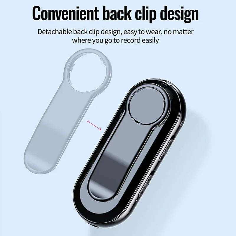 Mini Body Voice Recorder Camera Audio Video Activated One Click Recording Portable Recorder with Microphone for Work and Life Vue