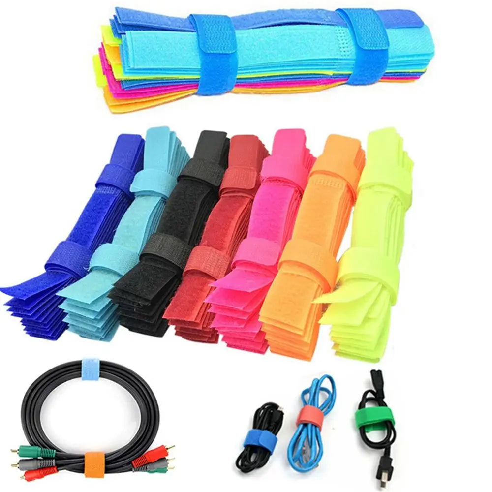 Magic Sticker Fastener Wire Organizer Wiring Accessories Loop Rope Holder Cable Ties Cable Winder Nylon Strap Vue
