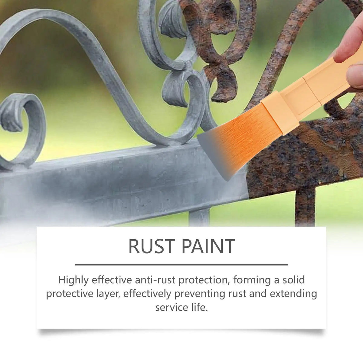 Rust Paint, Quick-Dry Water-Based Rustproof Agent 100g Metal Rust Converter Paint for Truck Trailer Automotive Sedan SUV Car Vue
