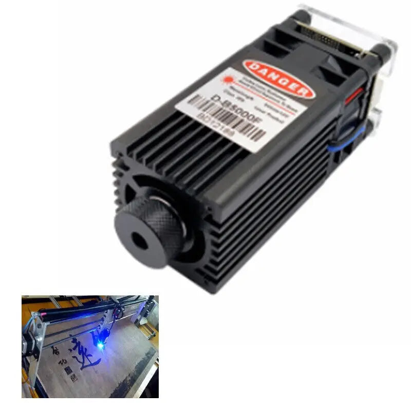Focusable 445nm 450nm 5W Blue Laser Diode Module TTL PWM Engraving Dot Laser Head DC12V Vue Default Title