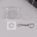 1 PCS Blank Album CD Case Mini Keychain Creative DIY Pendant for Backpack Hanging Decoration Vue A2