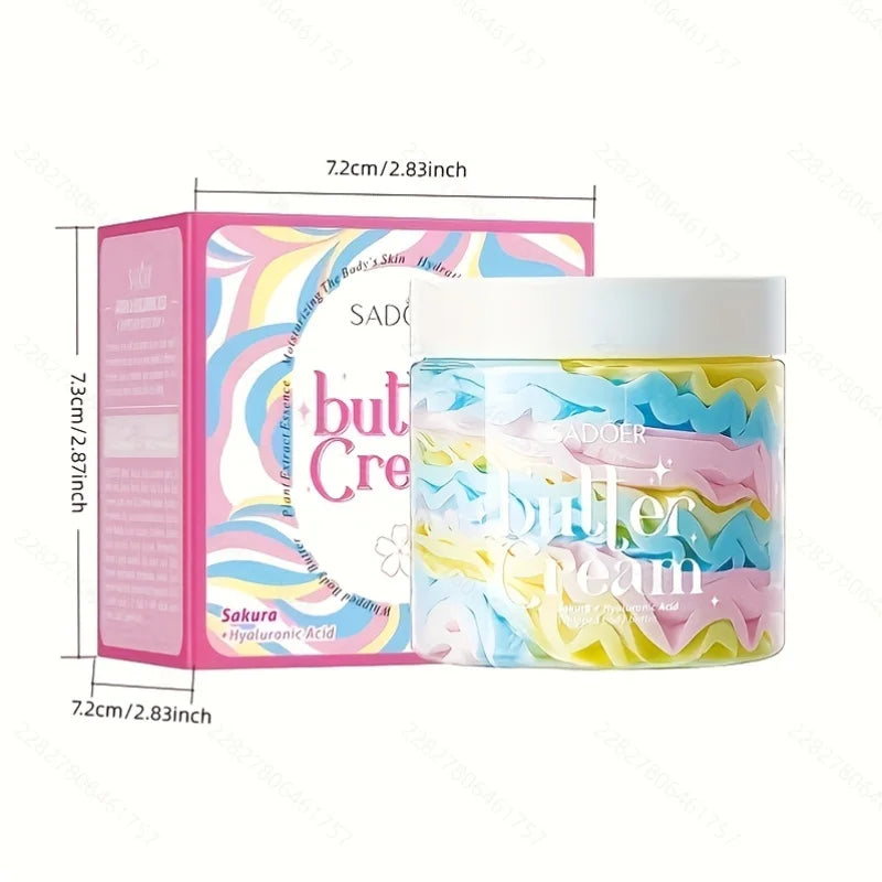 1 Box*180G of Sakura Body Lotion, Moisturizing Lotion, Formulated with a Non-Greasy Formula, Suitable for Dry, Sensitive, Mature Skin, Women's Face and Body Care, Brightening, Smoothing Skin, Body Moisturizing Lotion Vue