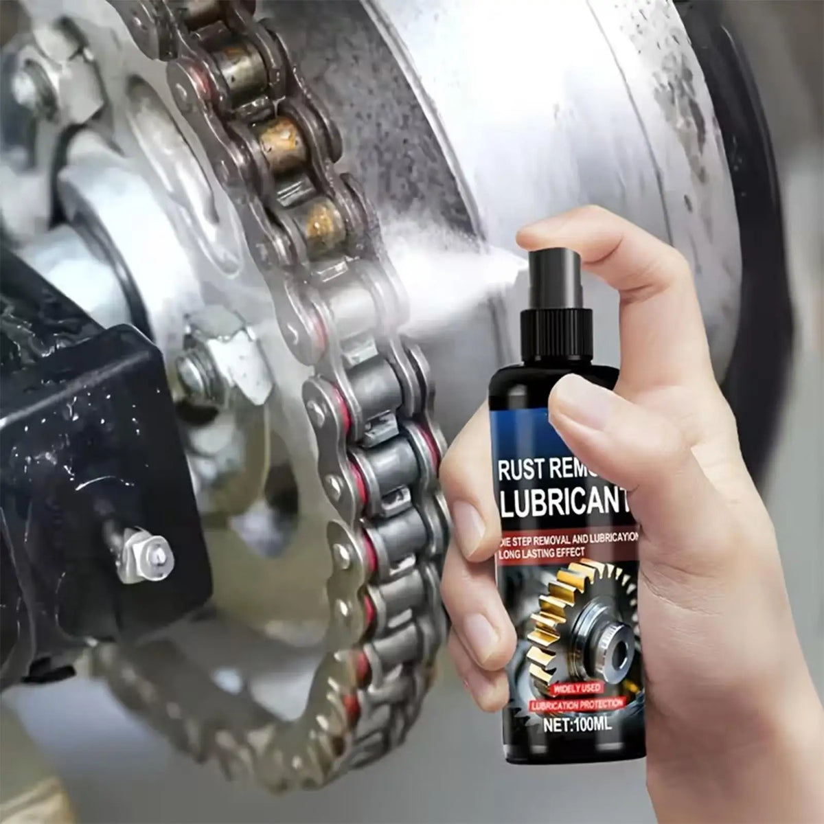 100ml Rust Removal Spray Multipurpose Lubricating Vehicles Metal Rust Remover for Equipment Maintenance Hinges Chassis Bolts Vue 100ml