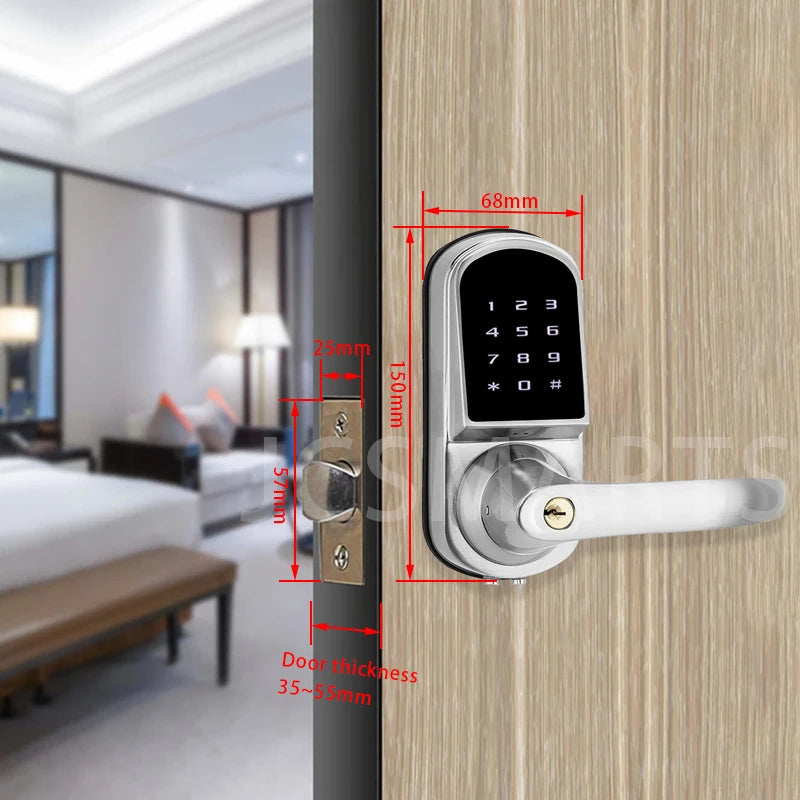 Smart TTlock door lock Bluetooth electronic keyless digital lock for apartments/ office/ hotel/ villa Vue