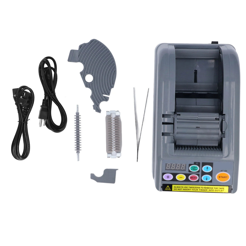 Automatic Tape Dispenser Automatic Tape Dispenser Electric 6 to 60mm Cutting Width 999m Cutting Length Ribbon Cutting Machine Vue