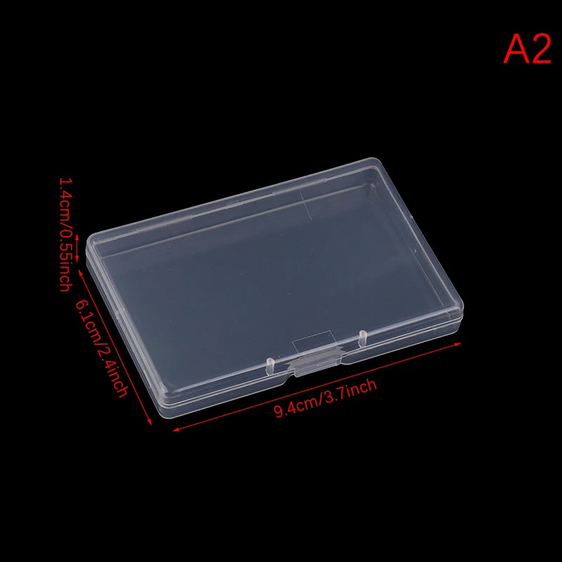 Rectangular Transparent Plastic Box Dustproof Storage Organizer Durable Jewelry Packing Container Case Vue A2