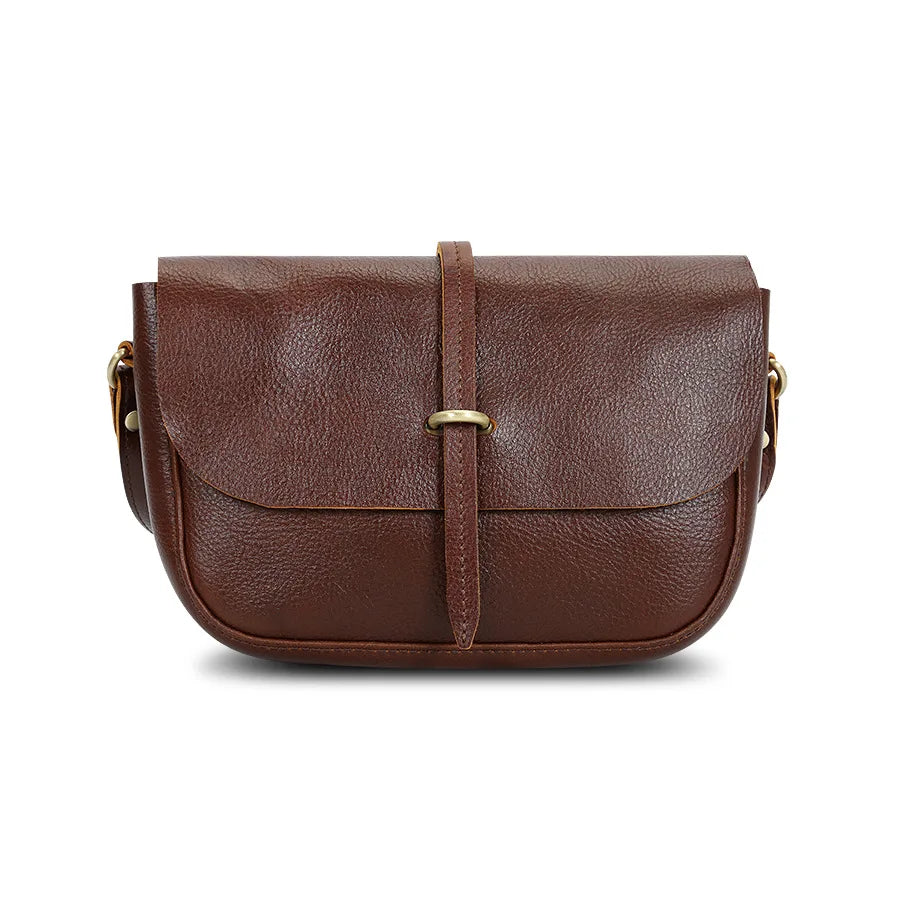 Leather Messenger Bag Women's Fashion Versatile Shoulder Bag Large Capacity Daily Commuter Women's Bag Vue
