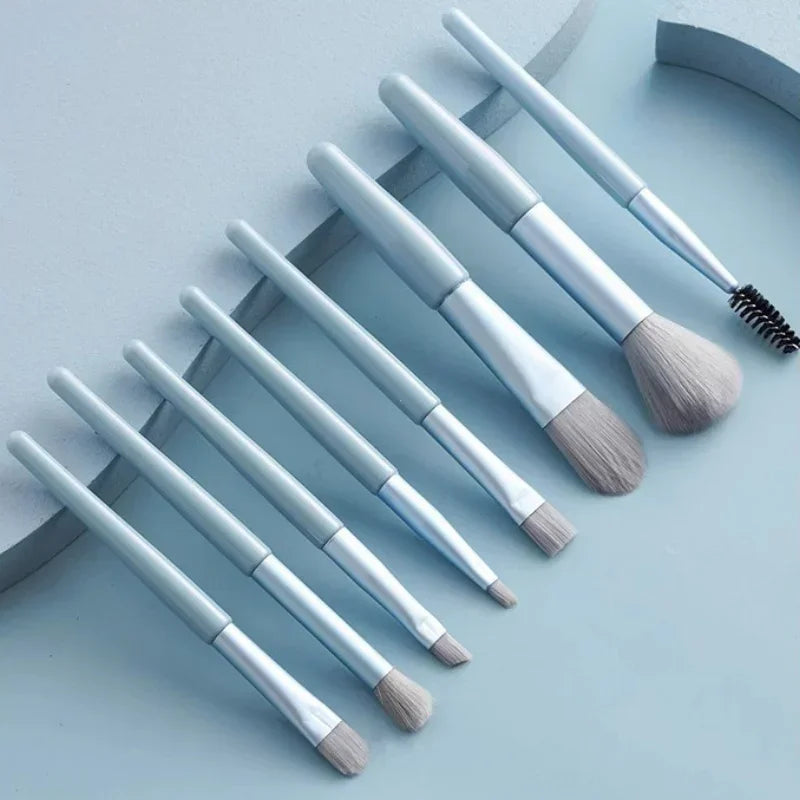8Pcs Portable Makeup Brush Eyeshadow Foundation Blending Make up Soft Fluffy Cosmetics Concealer Makeup Brush Make Up Supplies Vue