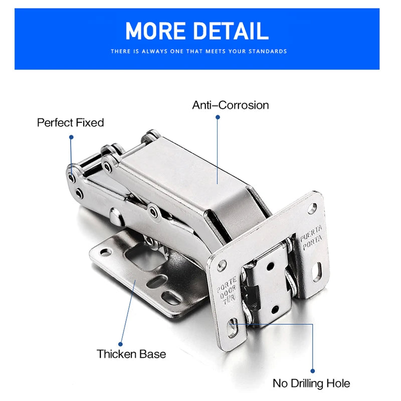 KAK Soft Closing Furniture Hinge Adjustable Kitchen Cabinet Hinges 170 Degree Hinges Furniture Hardware for Kitchen Furniture Vue