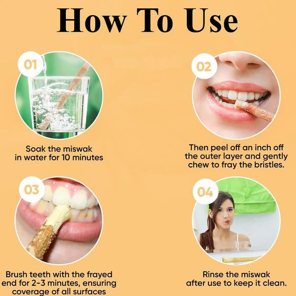 Natural Fiber Chewing Sticks African Teeth Cleaning Brush For Adults Men Women Grandparent Natural A ntibacterial Breath Fresher Vue