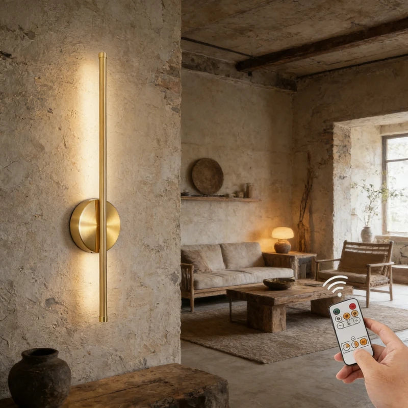Battery Operated Wall Sconce Wireless LED Light 5v with Remote Control USB Rechargeable Wall Lights for Bedroom Living Room Vue