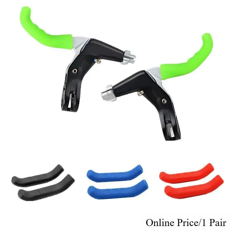 Silicone Bike Brake Lever Cover Non Slip Handle Protector Durable Bicycle Accessory for and Road Riding Safety Vue