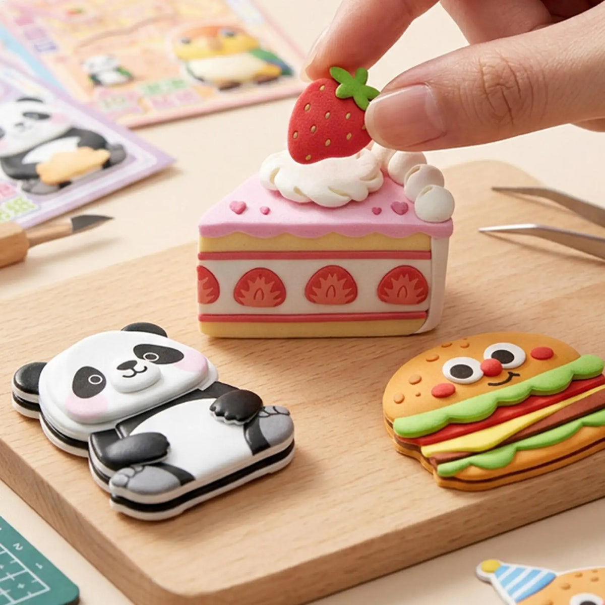 3D Stackable Miniature Stickers, Layered Scene Decals for DIY Projects, Relaxing Craft Stickers for Scrapbooking Journaling Home Vue