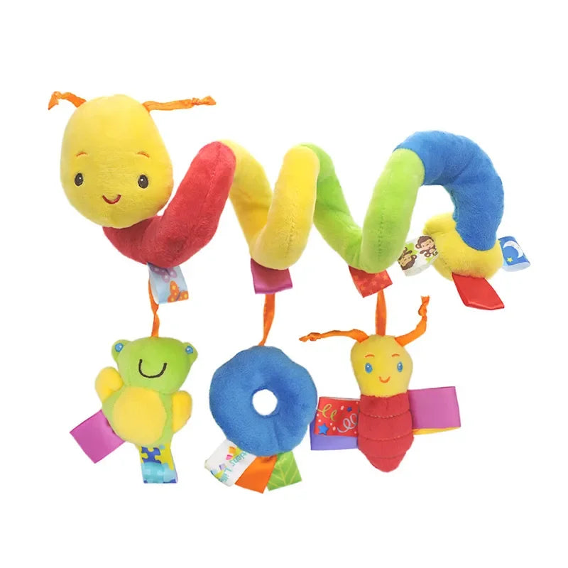 Baby Towel Bebe Toys New Soft Infant Crib Bed Stroller Toy Spiral Baby Toy For Newborns Car Seat Educational Rattles 0-12 Months Vue B123 Bee