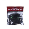 Artificial Spider Web Halloween Decoration Scary Party Scene Props White Stretchy Cobweb Horror House Home Decora Accessories Vue black