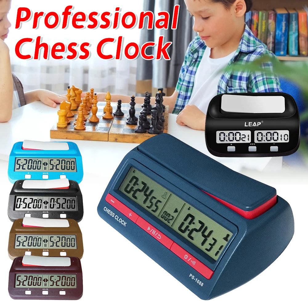 Digital Chess Clock Timer for Chess, Go & Board Games | ALLOET Digital Chess Clock Vue
