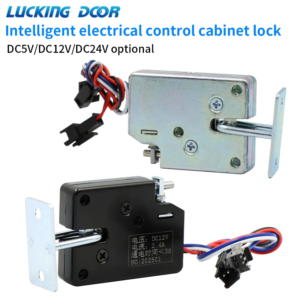 DC 5-24V Compact Solenoid Electromagnetic Lock for Cabinet Drawer Control, Industrial Commercial Use Vue