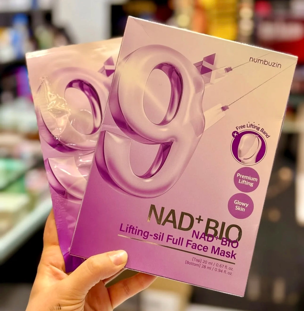 No.9 NAD+ BIO Lifting-sil Full Face Mask Numbuzin Enhanced Entire Face Elasticity Brand Mask Reduce Wrinkle Collagen Firm Mask Vue