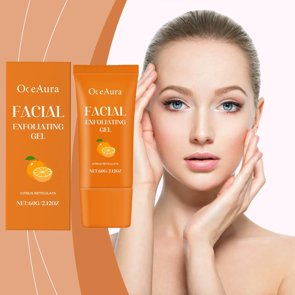 Vitamin C Faical Exfoliating Gel Dead Skin Removal Blackhead Brighten Skin Tone Antioxidant Reduce Dullness Smoothing Skin Care Vue