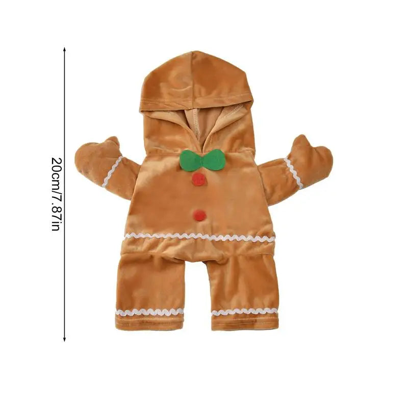 Christmas Gingerbread Dog Costume Hoodie | Warm Pet Sweater Pet Costume Hoodie Vue