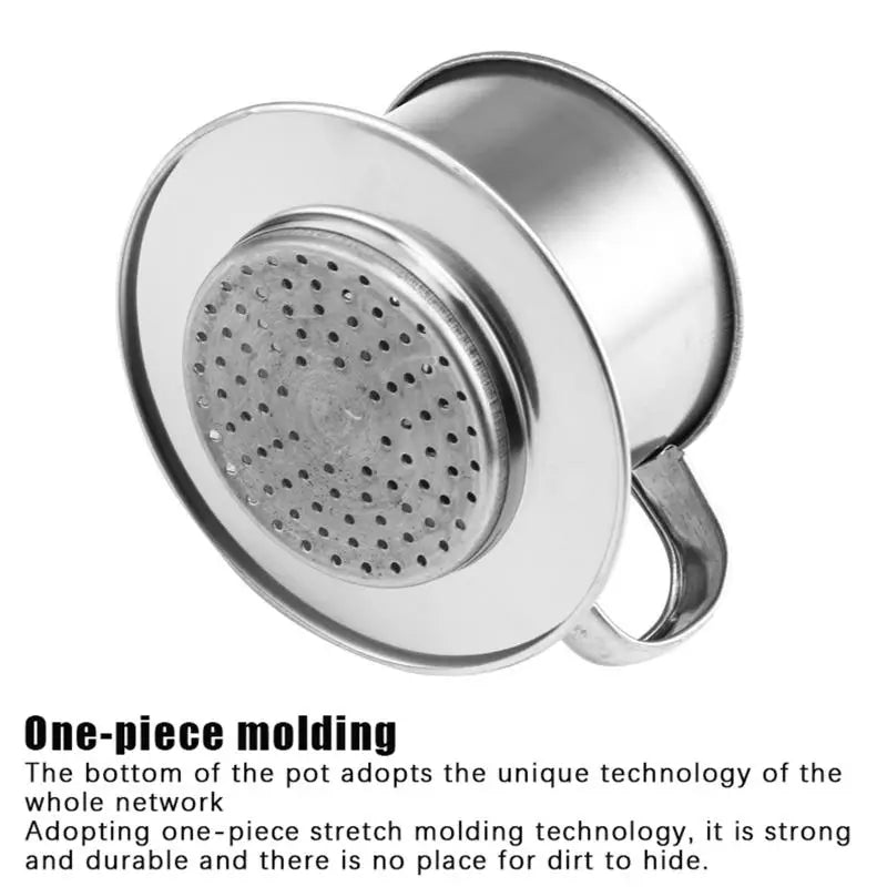 1PC Stainless Steel Vietnamese Coffee Dripper Portable Coffee Filter Infuse Cup Drip Strainer Kitchen Tools Vue