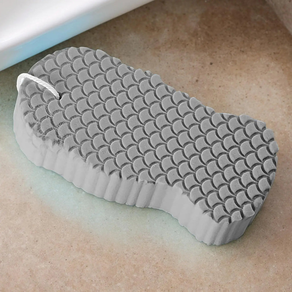 12CM Long Handle Back Scrubber Sponge, Soft Skin Friendly Bath Shower Scrub, Gentle Exfoliating Body Sponge For Women Men Kids Vue