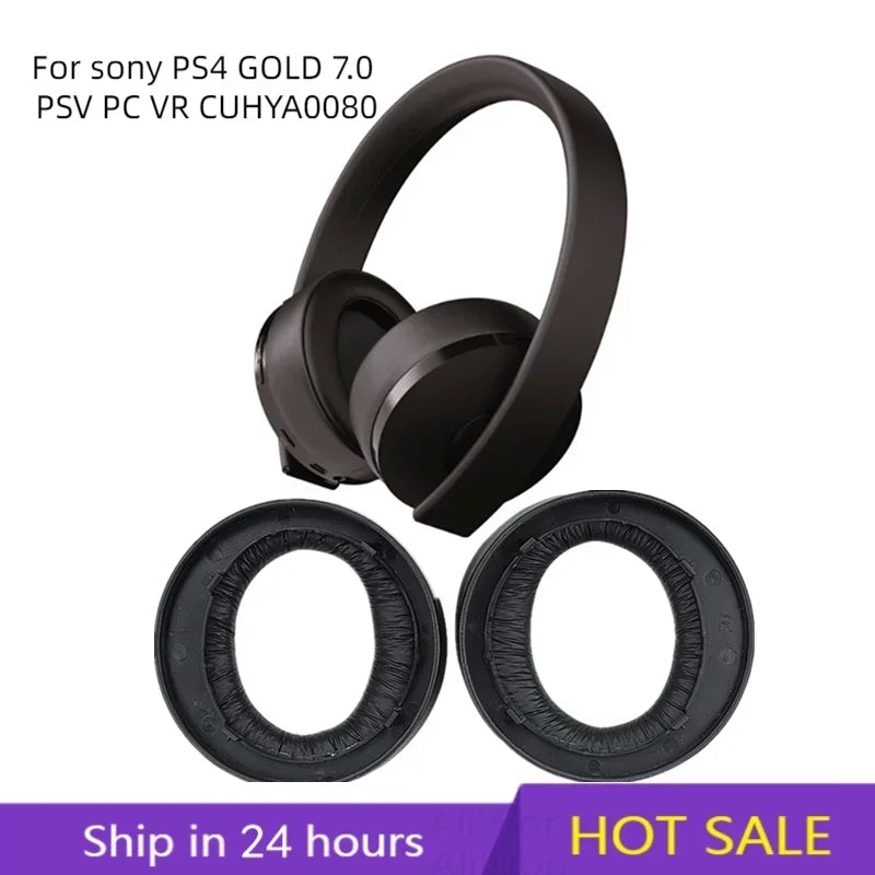 CUHYA-0080 Earpads for Sony PlayStation Gold Wireless Headset Gamer 2018 Headphone PS4 Replacement Earpad Ear Pad Cushion Cups Vue