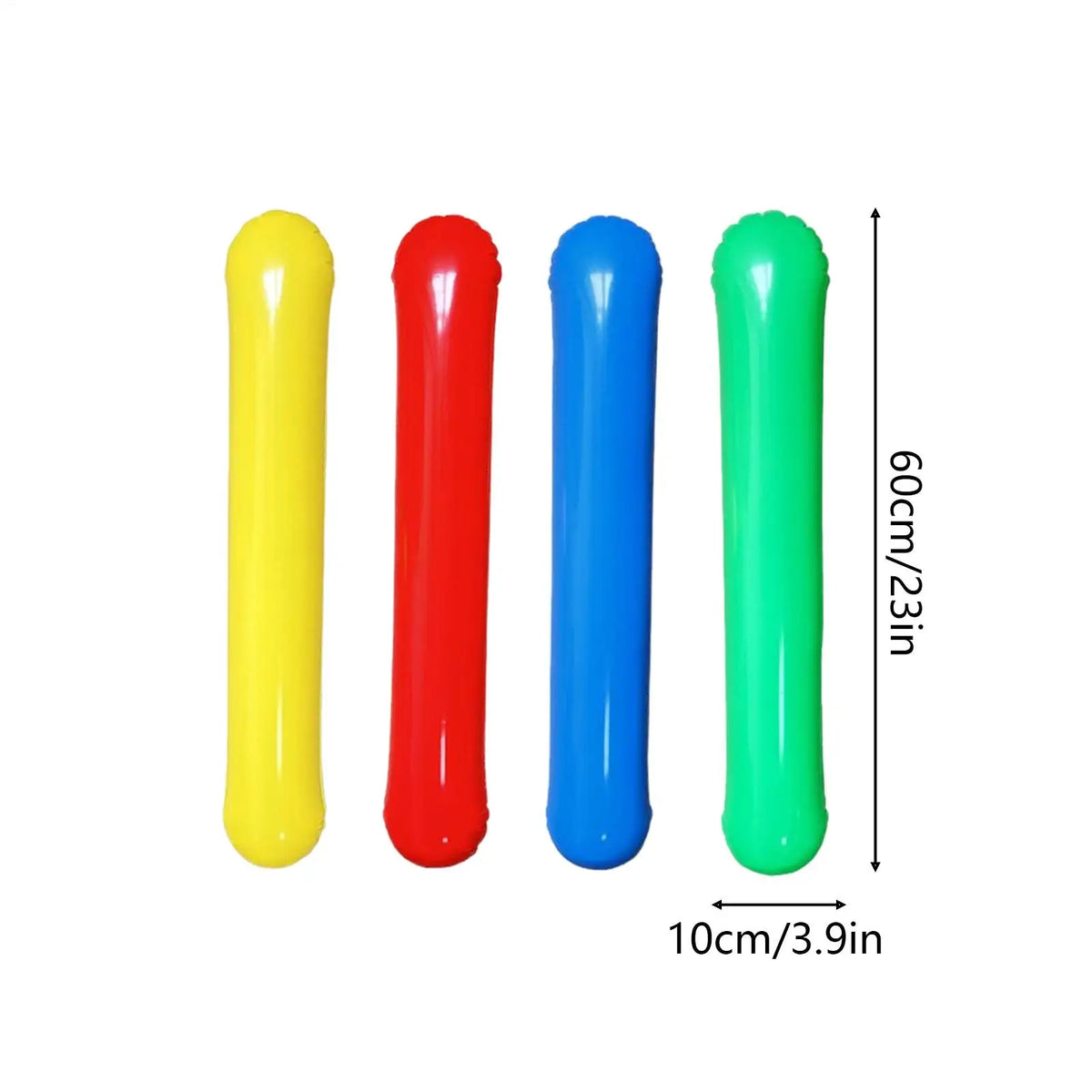 4-piece Inflatable Pool Noodles Water Floats Toys with Air Pump Inflatable Pool Sticks for Swimming Pool River Lake Beach Party Vue