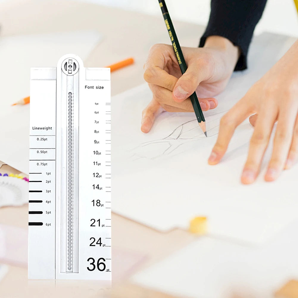 Multifunctional Geometric Ruler Geometric Drawing Template Measuring Tool for Office Architecture Supply Vue