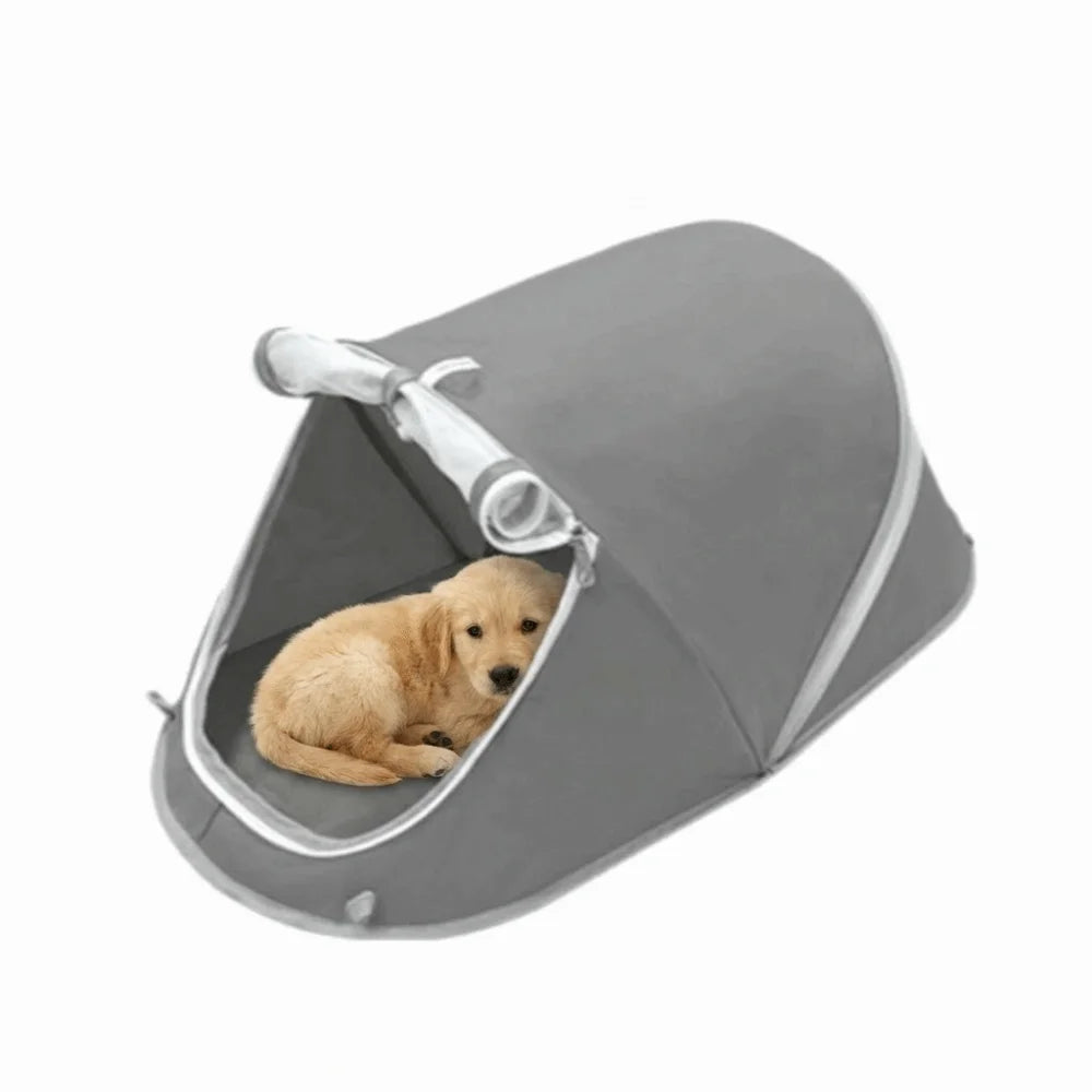 Portable Breathable Foldable Pet Tent Removable Sunproof Cat Sleeping Bed Ventilated Mosquito-Proof Dog Cave Hut Puppy Vue