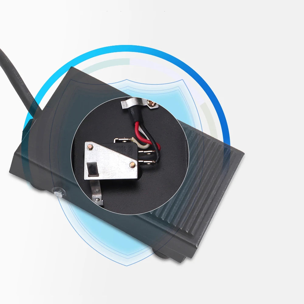 2 Pins 3 Pins Foot Pedal Switch Hands-free Power Controller Pedal Switch for Plasma Cutting Cutter Welder Spot Welding Machine Vue