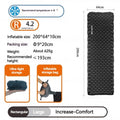LIGHT TOUR Ultralight Inflatable Camping Mat R4.2/R7.5 Inflatable Sleeping Mat Vue Rectangle-Large-R4.2