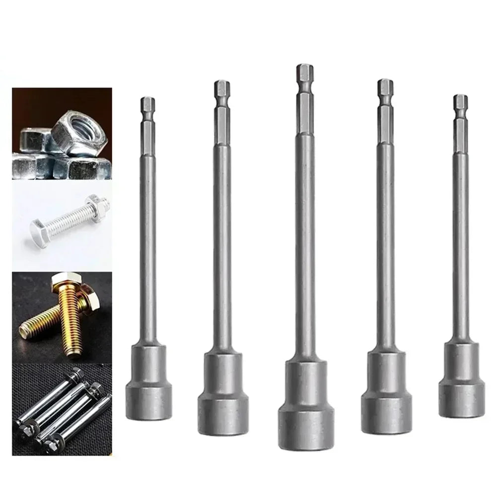 150mm Magnetic Hex Nut Driver Socket Bit 6–19mm Chrome Vanadium Hex Nut Driver Socket Vue
