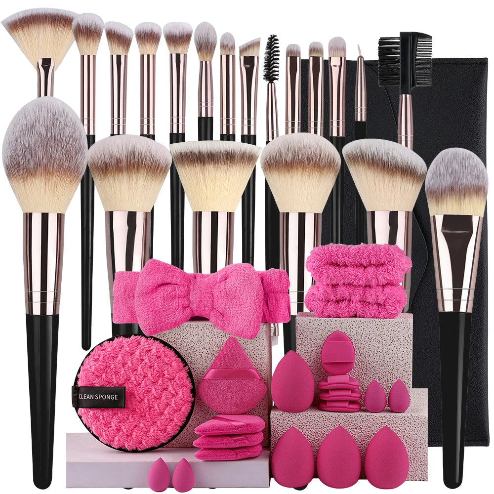 Professional Makeup Brush Set 20Pc Premium Makeup Brush Foundation Concealer Powder Blush Eyeshadow Eyeliner Blending BeautyTool Vue